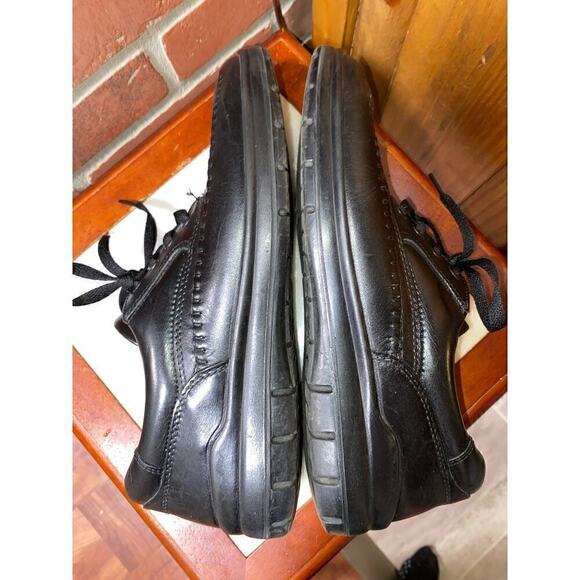 Men's ECCO Fusion Lace Comfort Leather Shoes Black  Size 10M - Picture 7 of 9
